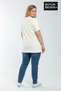 Süperlife Women's Large Size New York Printed 3Xl-6Xl Crew Neck T-Shirt Spr25Btsk510-05 - 2