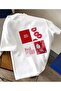 Colorful Lip Mon Cheri Printed Crew Neck T-Shirt