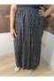 Elastic Waist, Vivid Colorful Patterned Viscose Press Fabric Maxi Length Skirt, Prayer Skirt, Size 36-48 - 3