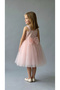 Powder Floral Midi Length Evening Gown and Graduation Gown - 3