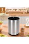 Extra Large Kitchen Utensil Holder, 360° Rotating Stainless Steel Flatware Organizer - 5