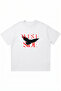 West Side Printed White Oversize Crew Neck T-Shirt