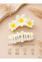 Yellow Triple Flower Buckle 1 Piece 11 cm - 2