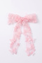 Pink Butterfly Appliqued Girl's Automatic Buckle