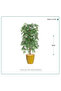Dark Green Artificial Bamboo Tree with Cylindrical Plastic Pot - 7