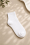 12 pairs white half socks unisex | cotton, breathable, not sweaty - 2