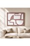 Cove Printed Canvas Framed Wall Art 60x80cm - Brown - 2