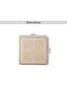 Collin Hand Woven Wool Large Wooden Frame Wall Art 120x120cm - Beige - 6