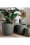Bianca Polyresin Planter 28x28x26cm- Grey - 4