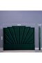 URANUS HEADBOARD CHANEL OLIVE GREEN L-180 : H-125 CM - 4