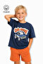 Truck Printed Casual Short Sleeve Summer Boy's T-Shirt