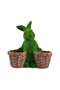 Moss Rabbit With 2 Planters 37.5x19x38cm - Green - 3