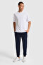 Men's White Comfort Fit Crew Neck Basic T-Shirt 50322548-Vr013 - 4
