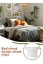 4 Pcs Bed Sheet Holder Set with Lock Straps (Include Duvet cover) - Heavy Duty Fitted Sheet Clips & Corner Grippers to Keep Sheets Tight, Universal bed accessories fit for All Mattress Sizes . - 8