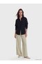 Vizyon New Season Elastic Waist Wide Leg Women's Trousers