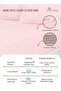 Pure Combed Cotton Fitted Bedsheet King Size 180x200 cm Light Pink, 400 Thread Count - 2