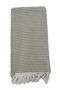 Ağcabay Denizli 100% Cotton 100X200Cm Boho Style Green Striped Beach and Pool Peshtemal, Stylish Beach Towel - 5