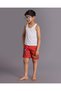 Boys Red Spiderman Printed Swim Shorts - 2