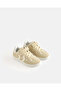 Girls Beige Embroidery Sneakers - 2