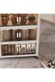 4 Layers Folding Storage Bins Organizer, Collapsible Storage Box with Wheels and Door - 6