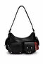 Multi-Pocket Katy Women's Shoulder Bag Black