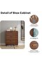 3-Layer Home Entrance Simple Ultra-Thin Flip Shoe Cabinet, Can Hold About 12 Pairs of Daily Shoes - 7
