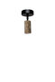 Mixed Marb N Gray Travertine Marble Black Rosary Directional Spot Sconce Gu10 Bulb Included 3000K Warm White - 5