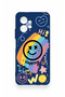 Redmi Note 12 4g Compatible Happing Smile Patterned Silicone Case - 2