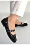 Zaty black suede black sequin ballerina shoes - 3