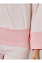 Light Pink Contrast Border Top and Pants Modest Set - 4
