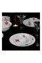 50 Pcs Opalware Dinner Set, RF10200 | Assorted Design | Lightweight, Beautiful Design Opal Dishes Sets Service for 6 Pink/Blue - 3