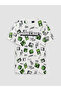 Lcw Kids Ecru Printed Boys Shorts Pajama Set - 4