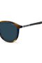 UV Protected Sunglasses Brown Horn Frame Blue Mirror Lens 51mm - HG-1346/S-EX4 - 5