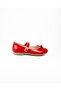 4032 Red Patent Leather Velcro Girls' Ballerinas - 2