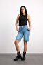 40392-73602 Women's Wide Leg Denim Bermuda 40392-73602