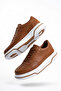 Zrc075 High Quality Thick Sole Lace-Up Men's Sneaker Brown - 5