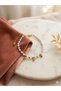 Stainless Steel Detailed Moonstone Natural Stone Bracelet