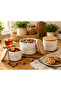 3-Piece Retro Design Storage Container Set with Lids, Bamboo Lid, Mica Food Storage Container, Bpa-Free, Silicone Seal Storage Box - 4