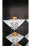 6 Piece Gardenia French Guipure Detailed Living Room Display Cabinet, Silver Napkin Holder - 3