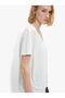 Kadın V Yakalı Basic T-Shirt - 3
