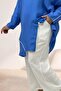 67053 Plus Size Ribbed Double Tensel Pants Set - Indigo - 2