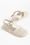 Beige Tulle Poly Sole Sandals Women's Shoes Lily - 2