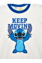 Stitch Printed Short Sleeve Crew Neck Cotton Licensed T-Shirt - 3