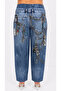 Plus Size Special Design Series Patterned Summer Women's Trousers - 3