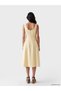 Two Mt Shop Quality Oval Collar Waist-Sitting Dress - 3