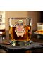 Premium Thick-Bottomed Whiskey Glass - Crystal Clear Glass for Cocktails and Soft Drinks, Classic Style - 3
