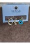 Xuping 3-Piece Hoop Earrings, Zircon Stone and Enamel Detail, Cartilage Compatible, Minimalist - 3
