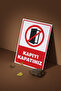 "Keep Your Door Closed" Warning Sign 25X35 cm – Foil Printing on Forex, Double-Sided with Tape - 2