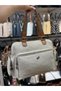 Large Leather-Look Shoulder Bag Suitable for Sports, Travel, Hospital, Mother and Baby Use - 5