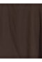 Lcwaikiki Petite Brown Crew Neck Linen Blend Mini Dress - 3